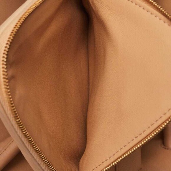 Bottega Veneta Beige Smooth Nappa Leather Beak Flap Bag - Picture 3 of 12